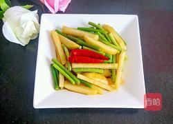 土豆条炒蒜苔的做法图解8