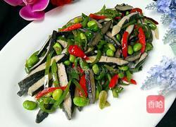 臭豆腐烧毛豆的做法图解11