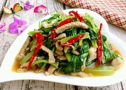 肉炒小白菜