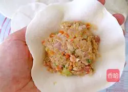 Illustration of how to make pickled cabbage and meat buns 9