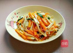 胡萝卜炒杏鲍菇的做法图解6