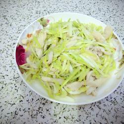 韭黄鸡丝