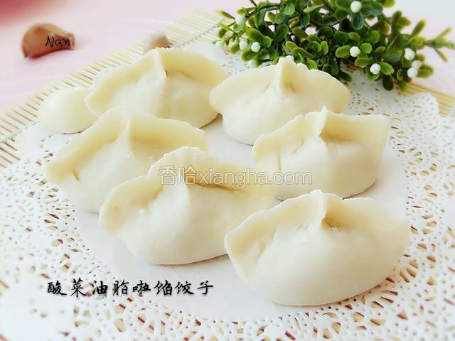 酸菜油滋啦馅水饺