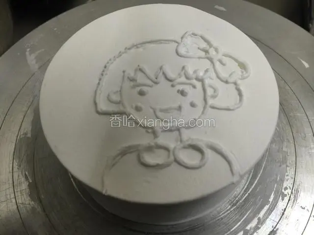 用细裱花嘴裱出来线条.不要太粗