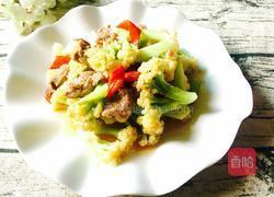 牛肉炒花菜的做法图解8