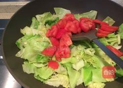 洋白菜炒西红柿的做法图解7