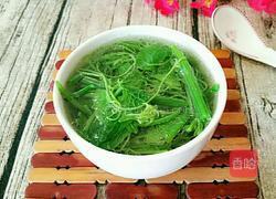 南瓜尖素汤的做法图解4