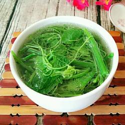 南瓜尖素汤的做法[图]