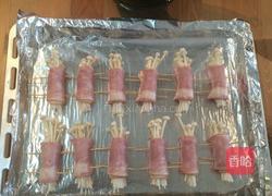 烤箱版金针菇培根卷的做法图解5