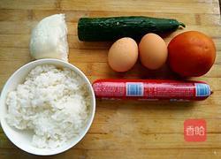 蛋包馒头炒饭的做法图解1