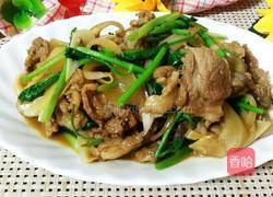 香菜爆炒羊肉的做法图解8