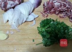 香菜爆炒羊肉的做法图解1