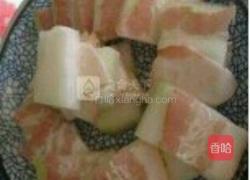 冬瓜夹培根的做法图解3