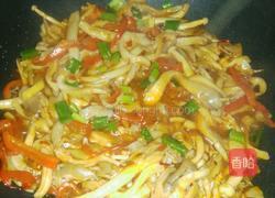 素炒双菇的做法图解5