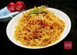 绿豆芽拌干豆腐的做法图解8