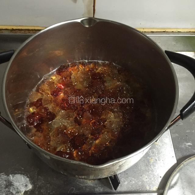 煮桃胶，15分钟左右
