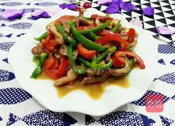 青椒炒肚片的做法图解11