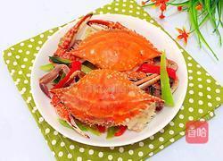 青红椒炒蟹的做法图解8
