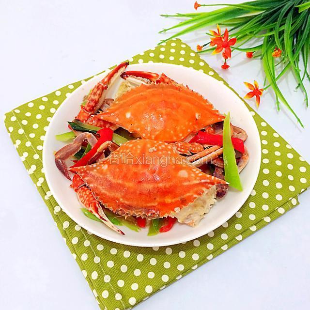 青红椒炒蟹
