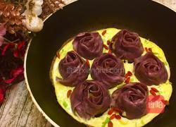 紫薯玫瑰花抱蛋煎饺的做法图解13