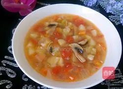 Illustration of how to make Italian vegetable soup 14