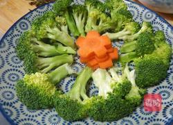 清蒸西兰花的做法图解4