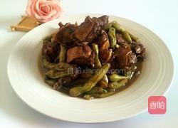 豆角烧鸭的做法图解7