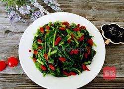 枸杞拌菠菜的做法图解5
