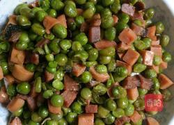 火腿炒豌豆的做法图解6