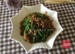 虾米肉碎炒通菜的做法图解10