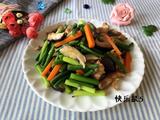 蒜苔香菇炒肉的做法[图]