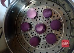 紫薯糯米包子的做法图解5
