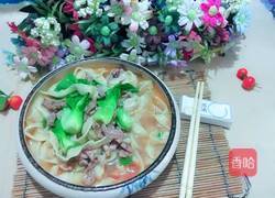 肉丝面青菜的做法图解10