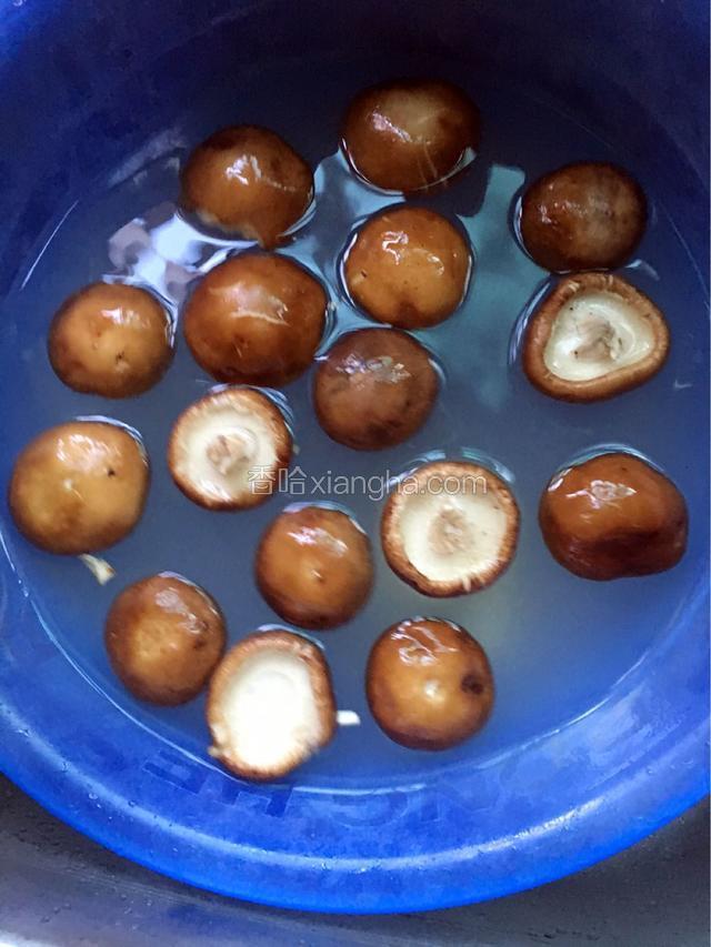 香菇洗净