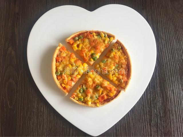 美味的玉米披萨一起来品尝吧！