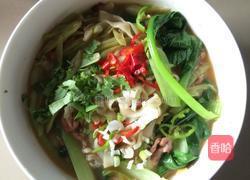 肉丝西红柿汤面的做法图解6