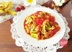 西红柿花菜的做法图解8