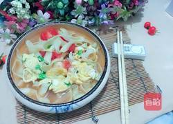 番茄鸡蛋鸡汁面的做法图解9