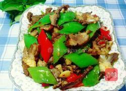 青椒炒卤牛肉的做法图解10