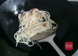 金针菇炒肉片的做法图解7