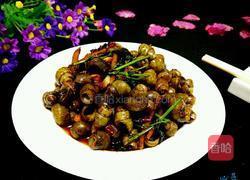 紫苏豉酱炒石螺的做法图解9