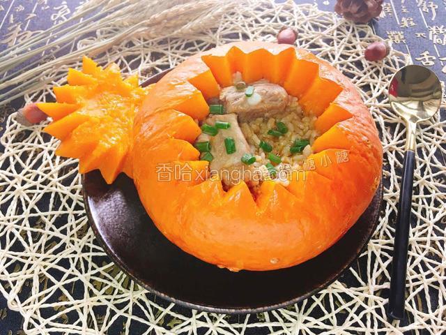 沙茶排骨南瓜饭