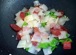 腊肠炒冬瓜的做法图解8