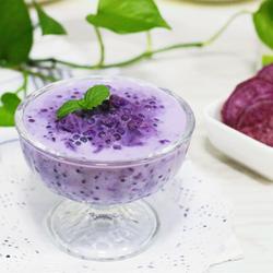 紫薯牛奶西米露的做法[图]