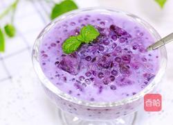 紫薯牛奶西米露的做法图解16