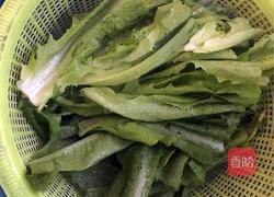 素炒油麦菜的做法图解3