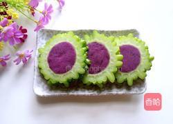 紫薯苦瓜圈的做法图解1