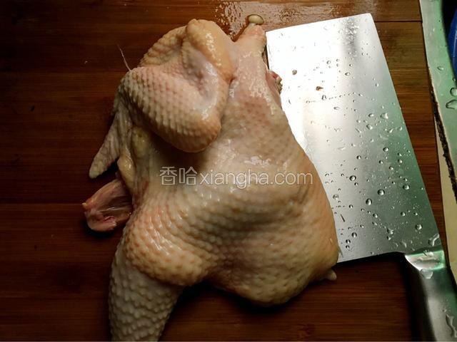 买回来的鸡肉洗净