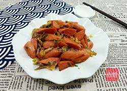 火腿肠炒榨菜的做法图解7