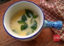 藿香蛋羹蒸的做法图解3